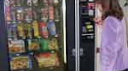 TV dinners in a frozen machine have heating instructions on the package. This machine is serviced by Automat Vending Inc., Yakima, Wash. TV dinners in a frozen machine have heating instructions on the package. This machine is serviced by Automat Vending Inc., Yakima, Wash.