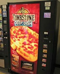A Kraft Tombstone pizza machine has proven successful for Corporate Services Group in Tampa, Fla., a company that has long prided itself on fresh as opposed to frozen food. A Kraft Tombstone pizza machine has proven successful for Corporate Services Group in Tampa, Fla., a company that has long prided itself on fresh as opposed to frozen food.