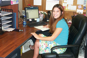 Crystal Fulton, the &ldquo;I-Vend&rdquo; clerk, oversees the DEX data collections.
