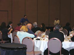 Elliot Maras welcomes attendees to the Readers’ Choice Awards Breakfast to honor outstanding industry members and top selling products in the vending channel. Elliot Maras welcomes attendees to the Readers’ Choice Awards Breakfast to honor outstanding industry members and top selling products in the vending channel.