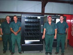 All equipment repairs are done inhouse at Mid-South Food Services. At left are Leon Deaton, Ron Williams, Norman Pruitt and Keith Stone.