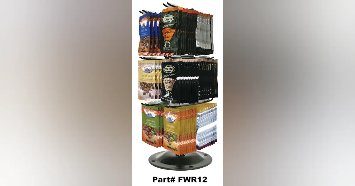 Flavia Wire Display Rack Holiday House Flavia Drink Rack | Vending Market Watch