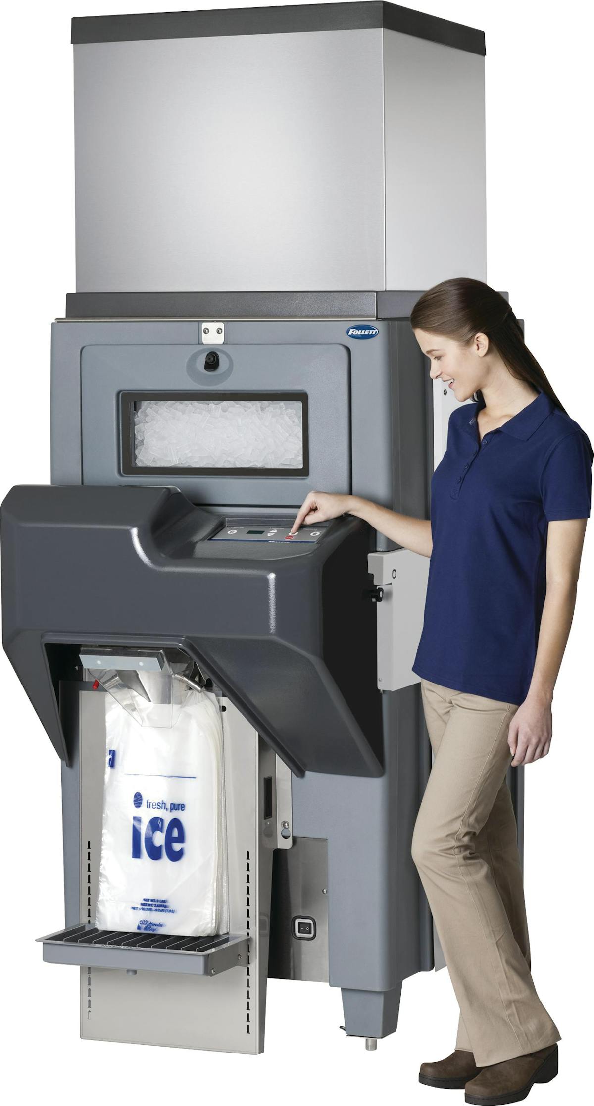 Ice machine with 2025 bagging