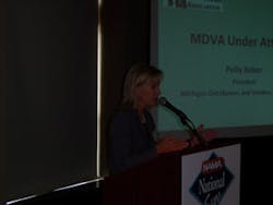 Polly Reber, lobbyist for the Michigan Vendors &amp; Distributors Association, describes the association&rsquo;s efforts to protect a tax exemption.