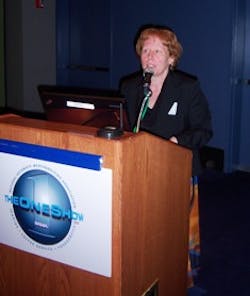 Barbara Elkin of the U.S. Department of Justice explains the new accessibility rules for vending machines at the National Automatic Merchandising Association OneShow in Chicago. Barbara Elkin of the U.S. Department of Justice explains the new accessibility rules for vending machines at the National Automatic Merchandising Association OneShow in Chicago.