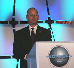 Craig Hesch addresses the NAMA annual meeting. Craig Hesch addresses the NAMA annual meeting.