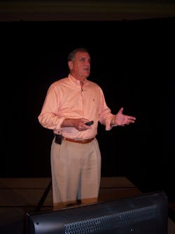 Brad Bachtelle addresses the Southeastern Vending Association Convention in Destin, Fla. Brad Bachtelle addresses the Southeastern Vending Association Convention in Destin, Fla.