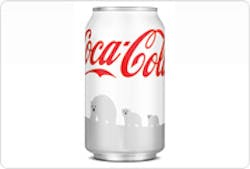 Coca-Cola's white Coke cans will help build awareness to protect polar bear habitats. Coca-Cola's white Coke cans will help build awareness to protect polar bear habitats.