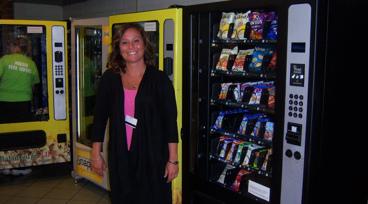 Maureen Pisanick, foodservice director at the Hudson, Ohio schools, has found vending a good way to meet nutrition rules.