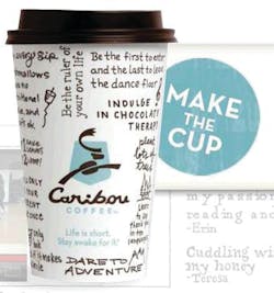Caribou Coffee Cup Rebranded 10731865 Caribou Coffee Cup Rebranded 10731865