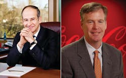 Ahmet Bozer, left, and Steve Cahillane Ahmet Bozer, left, and Steve Cahillane