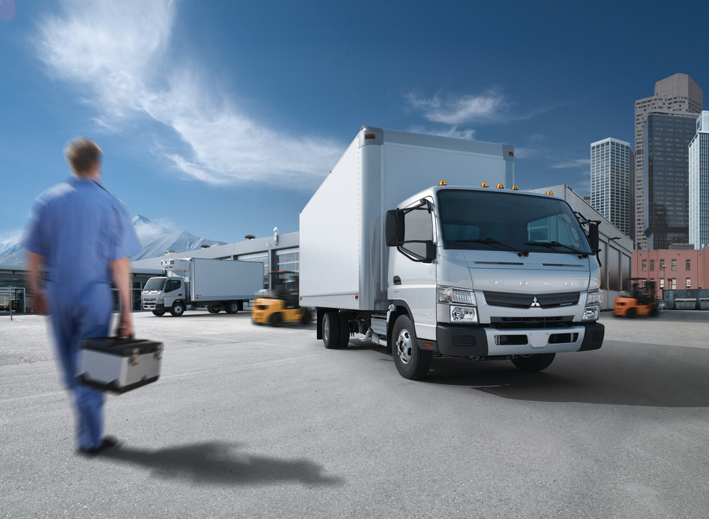 Fuso Canter Van Near Loading D 10737206