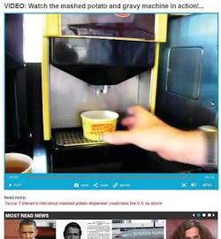 Video Mashed Potato Gravy Vend 10743134 Video Mashed Potato Gravy Vend 10743134