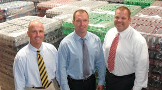 Partners Wade Stooks, left, Kevin Van Hazel and Chuck Walton have progressively moved to larger warehouses since starting the company from a garage.
