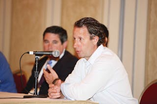 Craig Kushner, co-founder of Monumental Vending, speaks on a NAMA panel in 2012. He and his Monumental team were recently featured in an article in The Washington Post.