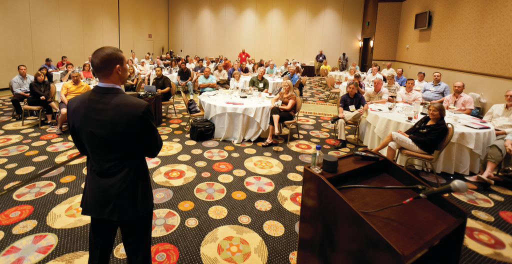 Dan O&rsquo;Brien, Olympic gold medal decathlete from the 1996 games, gave the keynote address at the AAMC/CAVC joint annual meeting.