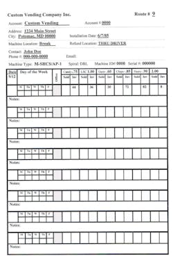 *A copy of the sample service card is available upon request. *A copy of the sample service card is available upon request.