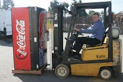 Joel Skidmore is a hands-on owner who moves equipment and helps with daily business. Joel Skidmore is a hands-on owner who moves equipment and helps with daily business.