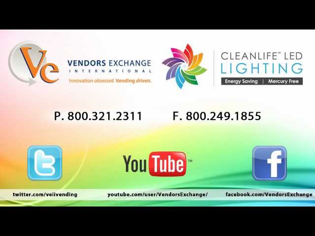 Vendors Exchange® and CLEANLIFE Fluorescent Replacement LEDs | Vending ...