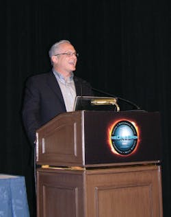 Doug Haddon, MEI, asks NAMA attendees if they have the technology to deliver a customer 'experience' and accept whatever payment is in a customer's wallet. Doug Haddon, MEI, asks NAMA attendees if they have the technology to deliver a customer 'experience' and accept whatever payment is in a customer's wallet.