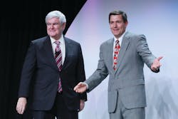NAMA Chairman, Mark Dieffenbach, introduces Keynote Speaker, Newt Gingrich at the 2013 NAMA OneShow. NAMA Chairman, Mark Dieffenbach, introduces Keynote Speaker, Newt Gingrich at the 2013 NAMA OneShow.