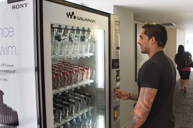 World s First Water Bottled Walkman Hits Vending Machines Vending Market Watch