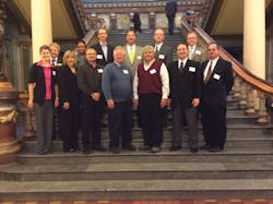 Bottom row, from left to right: Ashilyn Sunderman, Smith Vending; Sandy Larson, NAMA; Roger Pepper, G&J Marketing; Galen Starkweather, Valley Vending; Howard Fischer, US Roasterie; Jim Bocken, Farner-Bocken; Chuck Tuttle, A.H. Hermel. Top row, from left to right: Steve Roberts, Davis Brown Law Firm; Nelea Johnson, NAMA; Matt Hoffman, Canteen West Des Moines; Rod Nester, Smith Vending; Darnell Huppert, Farner-Bocken; Tim Reilly- Farner-Bocken. Bottom row, from left to right: Ashilyn Sunderman, Smith Vending; Sandy Larson, NAMA; Roger Pepper, G&J Marketing; Galen Starkweather, Valley Vending; Howard Fischer, US Roasterie; Jim Bocken, Farner-Bocken; Chuck Tuttle, A.H. Hermel. Top row, from left to right: Steve Roberts, Davis Brown Law Firm; Nelea Johnson, NAMA; Matt Hoffman, Canteen West Des Moines; Rod Nester, Smith Vending; Darnell Huppert, Farner-Bocken; Tim Reilly- Farner-Bocken.