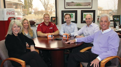 All Star Services is a family-owned business in its third generation. From left to right: Suzanne Smith, Director of Special Projects; Caroline Holden, Account Executive; Jon Holden, Customer Service Manager; Devin Smith, Purchasing Manager; Duncan Smith, Vice President Operations; Jeff Smith, President / CEO