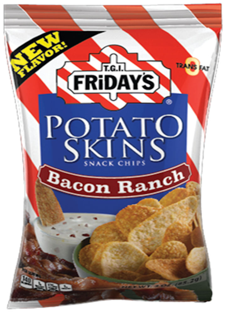 Tgi Friday S Bacon Ranch Potato Skins From Inventure Foods Inc Vending Market Watch