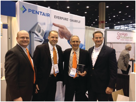 From Left to Right: Dustin Ellenberger (VE), Matt Shene (VE), Brent Garson (VE) & John Hiner (Pentair)