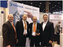 From Left to Right: Dustin Ellenberger (VE), Matt Shene (VE), Brent Garson (VE) & John Hiner (Pentair) From Left to Right: Dustin Ellenberger (VE), Matt Shene (VE), Brent Garson (VE) & John Hiner (Pentair)