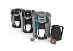 The Keurig&circledR; 2.0 system is available in the K500, K400 and K300 series.
