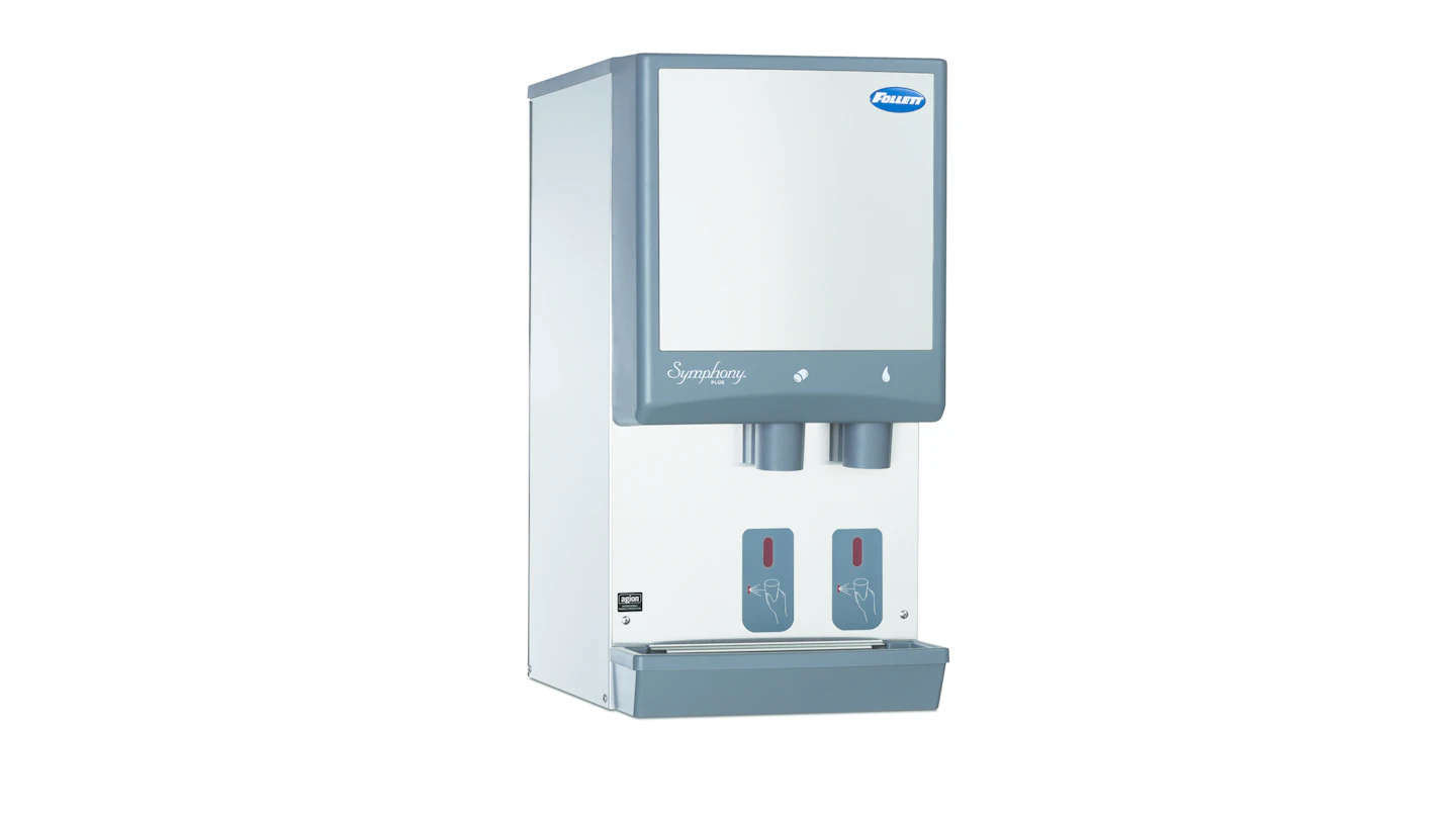 Symphony Plus™ ice and water dispensers From Follett Corp. Vending