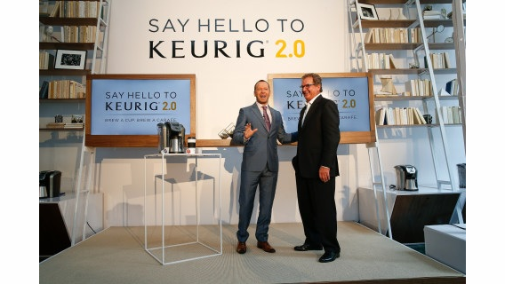 Executive producer, actor and singer Donnie Wahlberg and John Whoriskey, President, U.S. Sales and Marketing of Keurig, celebrated the opening of the Keurig 2.0 Pop-Up in New York and kicked off the 'Say Hello with Keurig 2.0' consumer sweepstakes.