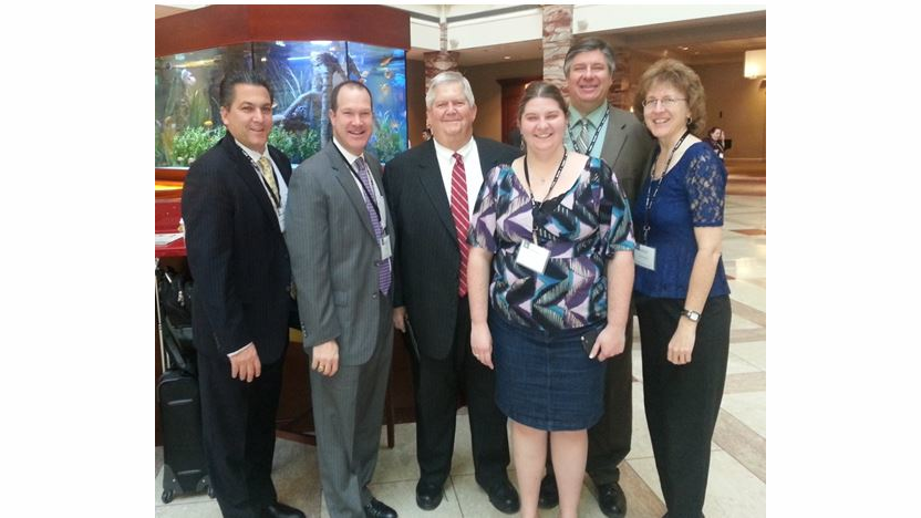 John Murn, RSA Buying Group; Eric Dell, NAMA; Randy Downing, Dr Pepper Snapple Group; Joy Nelson, EnJOYables Cafe; Gary Nelson, Liberty Enterprises; Karen Nelson, Sensational Expressions, Inc.