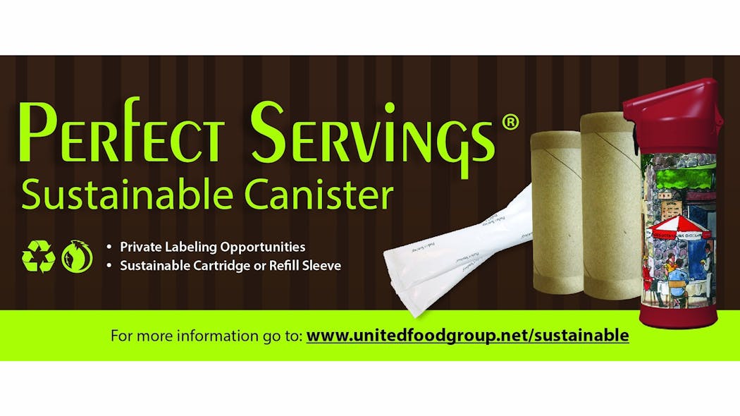 United Food Group develops Sustainable Canister line for Coffee Condiments.