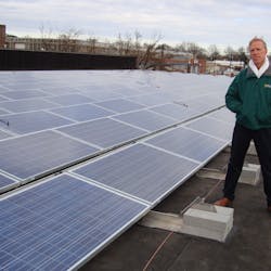 Coffee Distributing Corp. added solar panels as part of its effort to be more energy-efficient.