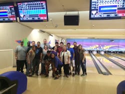 J&J team at an employee bowling night. J&J team at an employee bowling night.