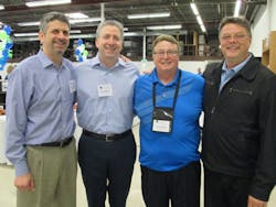 Dan Lieberman, Hal Lieberman, and Kurk Johnson of Lieberman Companies with Scott Amundson of C&amp;S Vending
