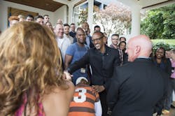 Rwanda's President Paul Kagame hosted Craig Russell, the Starbucks Executive Vice President in Kigali, May 6 2015 Rwanda's President Paul Kagame hosted Craig Russell, the Starbucks Executive Vice President in Kigali, May 6 2015