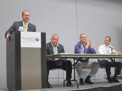 On Wednesday, April 22, NAMA Senior Vice President of Government Affairs Eric Dell hosted a panel discussion on the current issues impacting micro markets. Dell was then joined by panelists Chuck Walton of Ace Vending located in Arizona, Ron Urbano of Aramark located in Ohio and Chip English of Continental Vending located in California. On Wednesday, April 22, NAMA Senior Vice President of Government Affairs Eric Dell hosted a panel discussion on the current issues impacting micro markets. Dell was then joined by panelists Chuck Walton of Ace Vending located in Arizona, Ron Urbano of Aramark located in Ohio and Chip English of Continental Vending located in California.