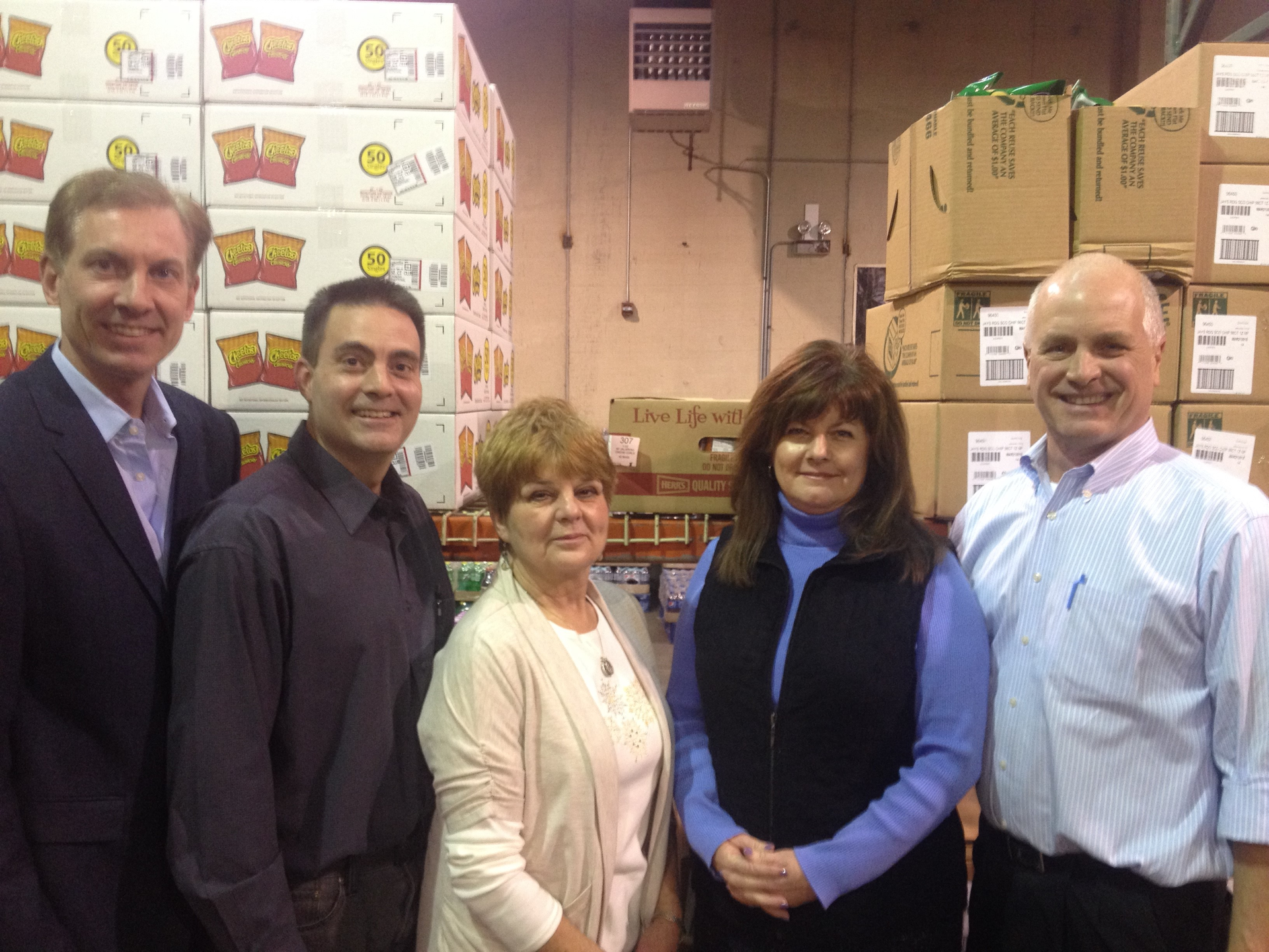 David Dee, left, with Mark Minaglia, Bonnie Minaglia, Bobbi Campbell and Dave Campbell.