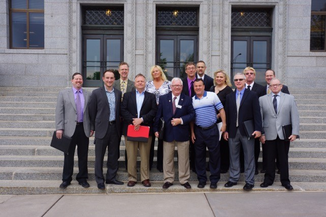 MAMC members gather at the Minnesota State Capitol in St. Paul for their inaugural lobby day.