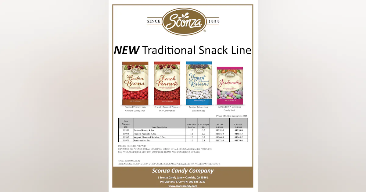 Traditional Snack Line | Vending Market Watch