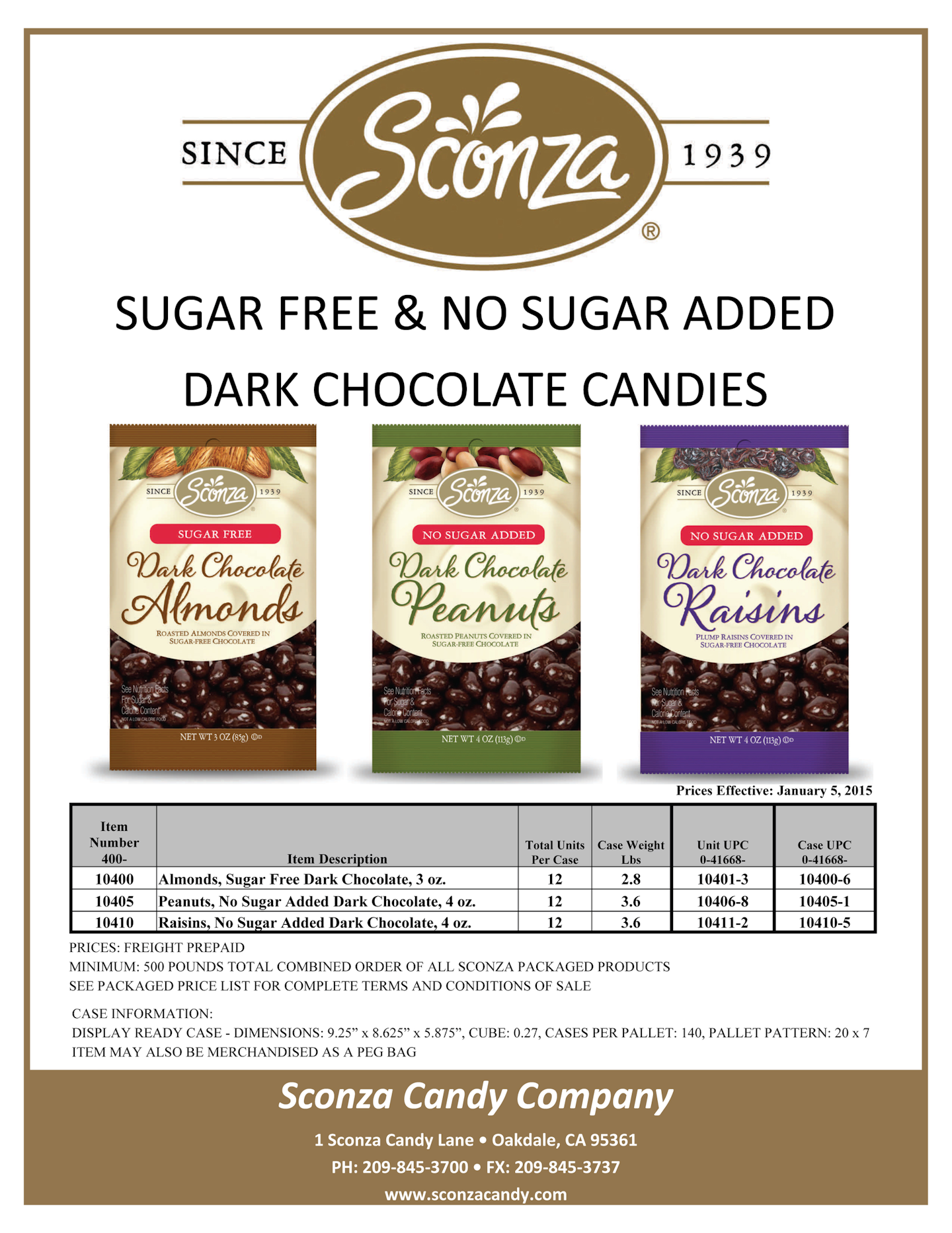 Dark Chocolate Candies From Sconza Candy Company Vending Market Watch
