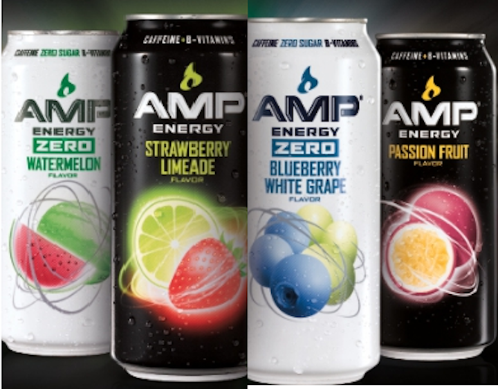 AMP Energy® Four New Flavors From PepsiCo Foodservice Vending Market