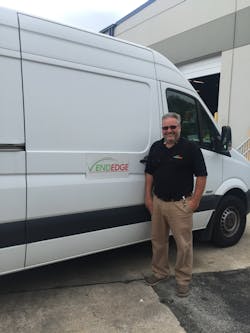 Baughman has been a VendEdge route driver for 17 years. Baughman has been a VendEdge route driver for 17 years.