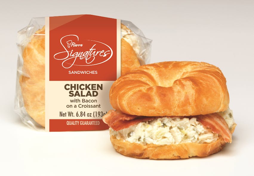 Pierre Signatures Chicken Salad with Bacon on a Croissant 566afc4434f07