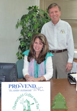 Jerry Triplett, President and General Manager and Pam Keener, Vice President/Sales Manager of Pro-Vend, Inc. Jerry Triplett, President and General Manager and Pam Keener, Vice President/Sales Manager of Pro-Vend, Inc.
