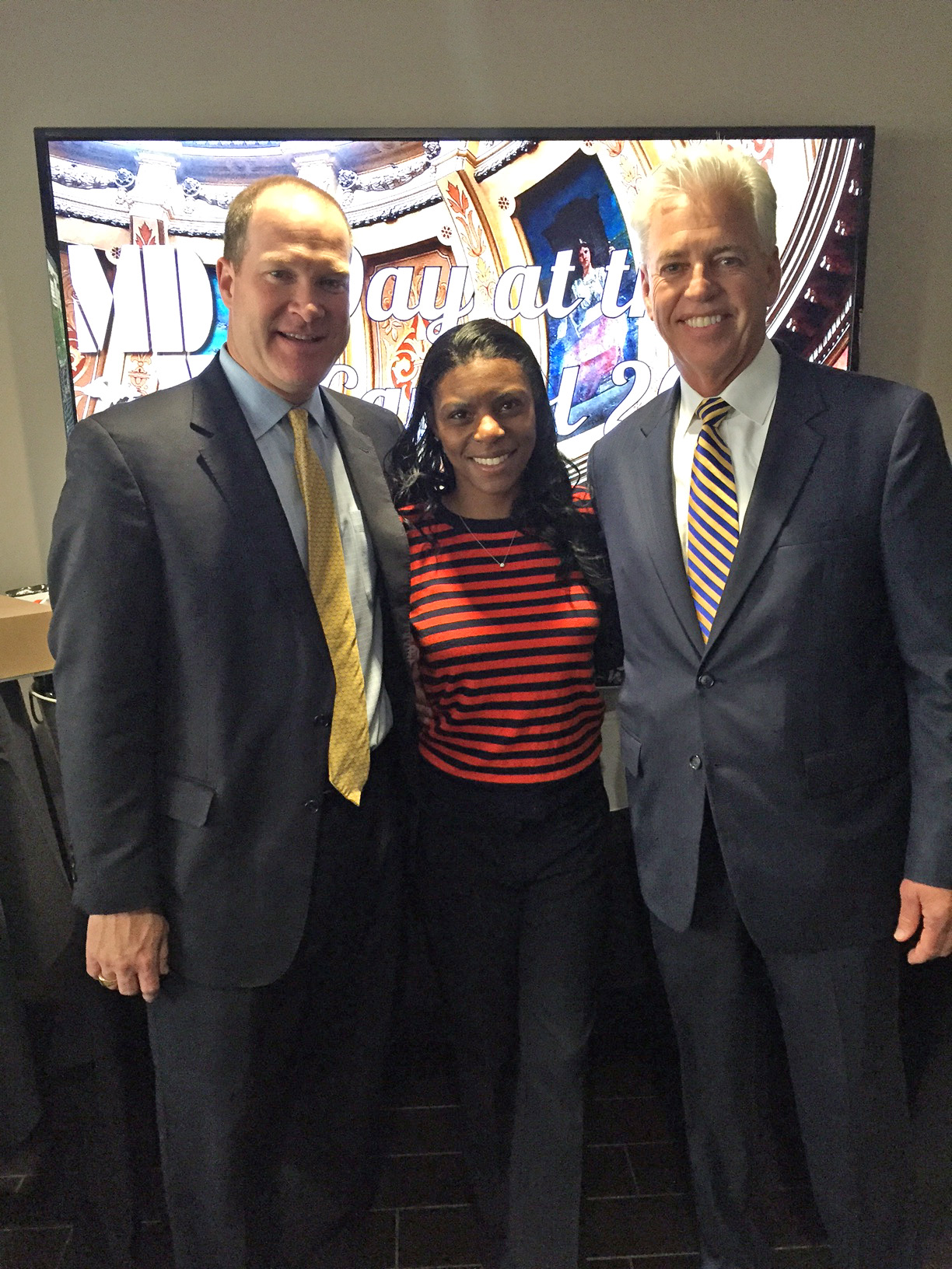 Eric Dell, NAMA SVP Government Affairs; Sheree Edwards, NAMA Legislative Director; and Jeff Smith, NAMA Government Affairs Committee Chair.